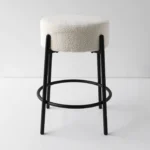 Hampton Boucle White Counter Stool